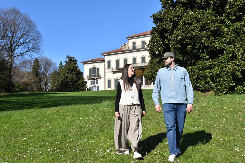 Greta e Axel proprietari del Cordialino, bar di paese ad Arcore